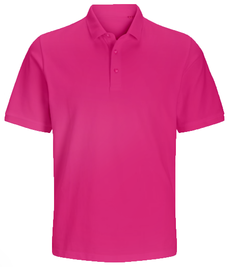 Organic Polo Shirt XX Large Fuchsia Pink