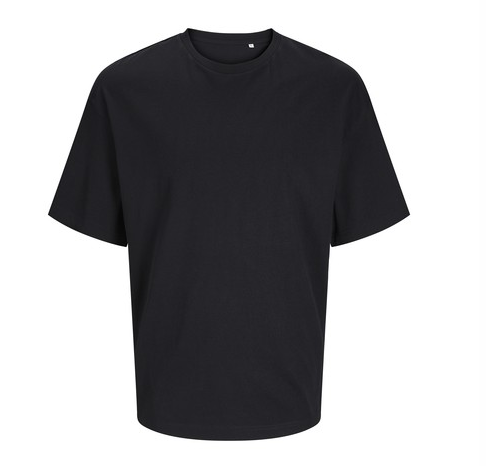 T-Shirt Black Large Oversized